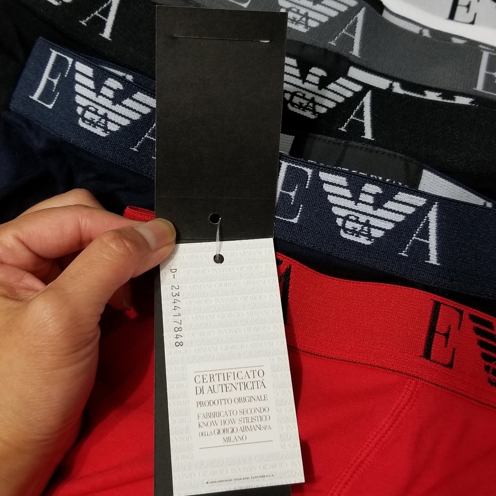 💋5 for $49 • NWOT EMPORIO ARMANI COTTON BOXER BRIEFS - Picture 5 of 7